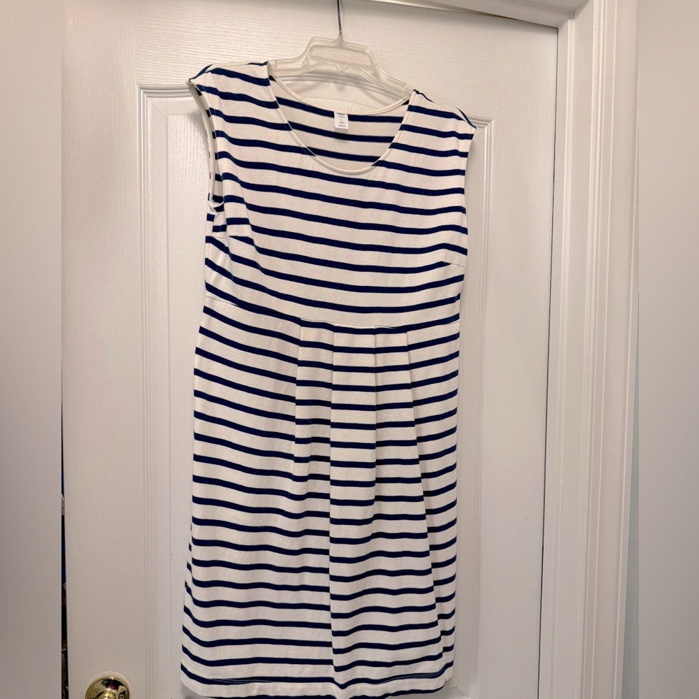 Old Navy size large maternity striped dress.